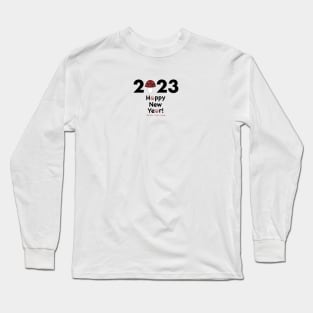 2023 text Mushroom made of paw prints Long Sleeve T-Shirt